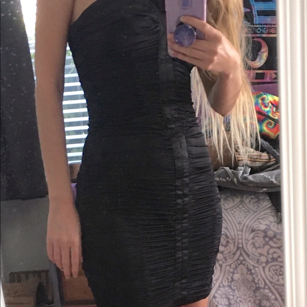 Bebe bodycon mini dress size XXS Super sexy vintage black